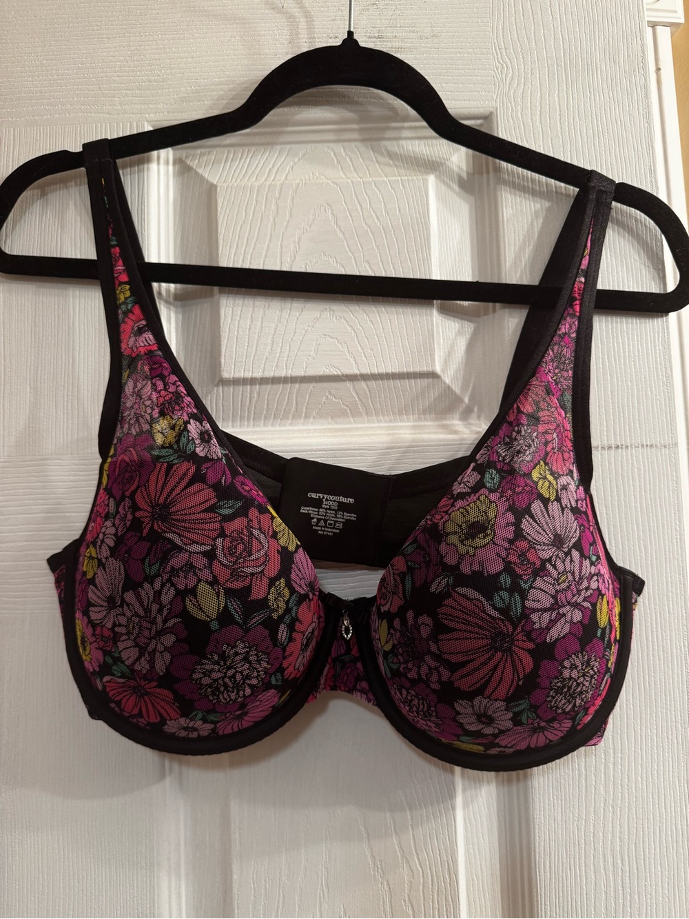 Floral Underwire Curvycouture bra 34DDD